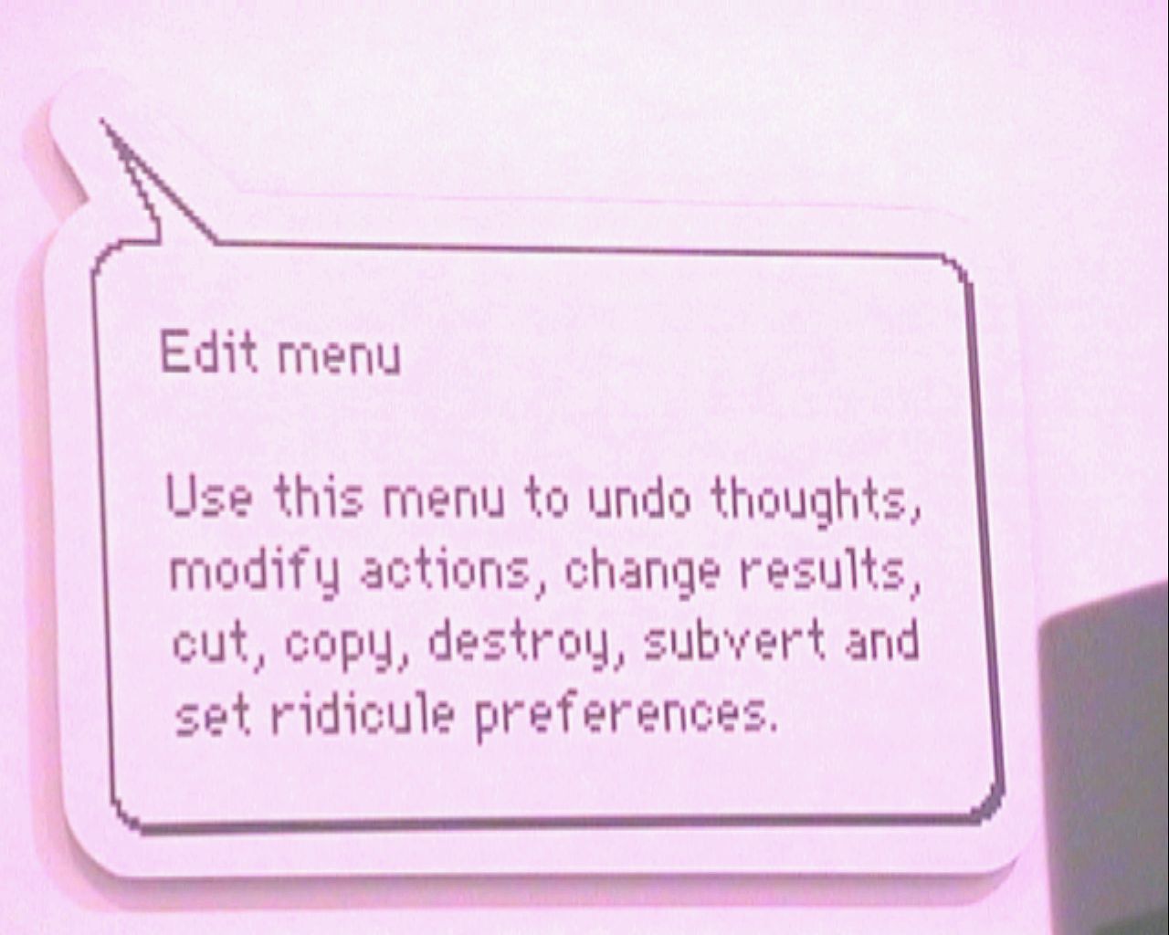 EDIT MENU